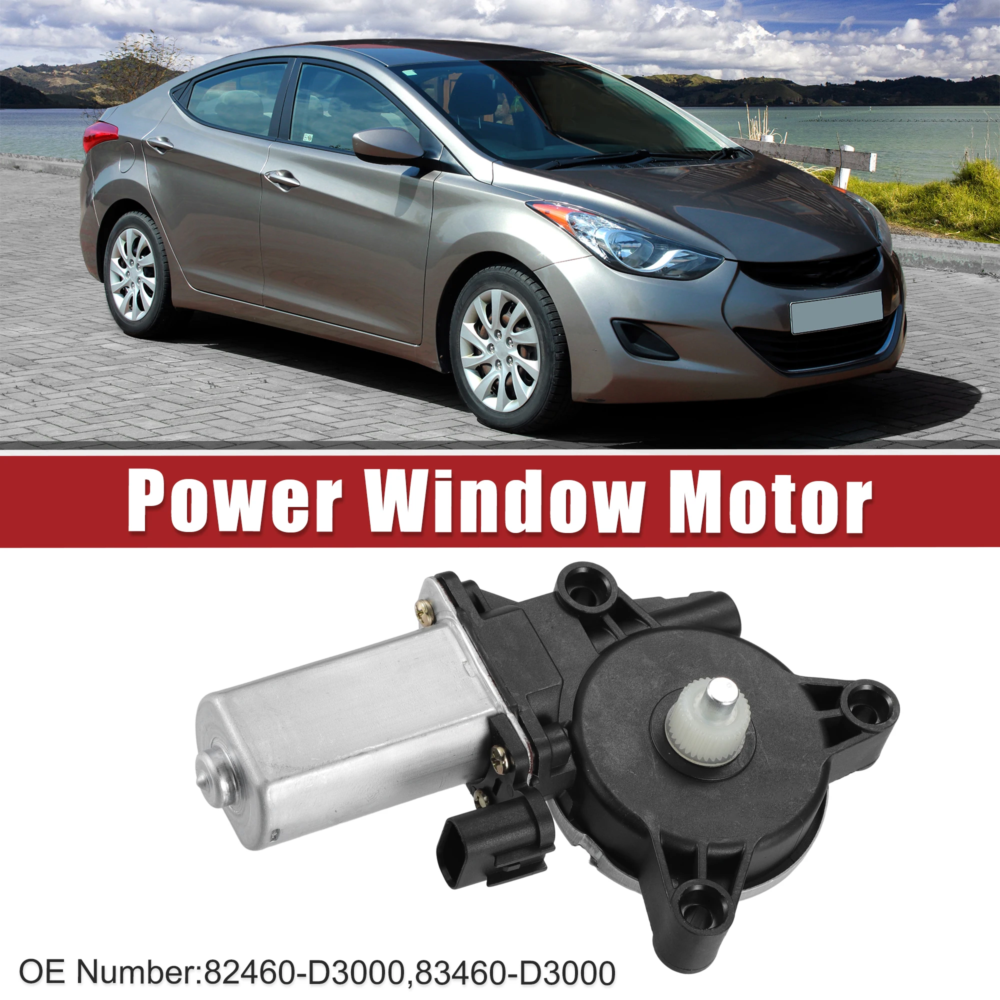 Мотор UXCELL для стеклоподъемника 82460-D3000 подходит Hyundai Tucson 2016-2022 комплект из 1
