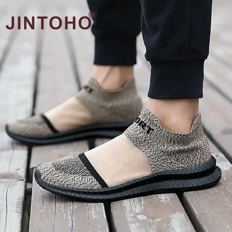 Легкие мужские кроссовки дышащая летняя обувь женские повседневные модные носки