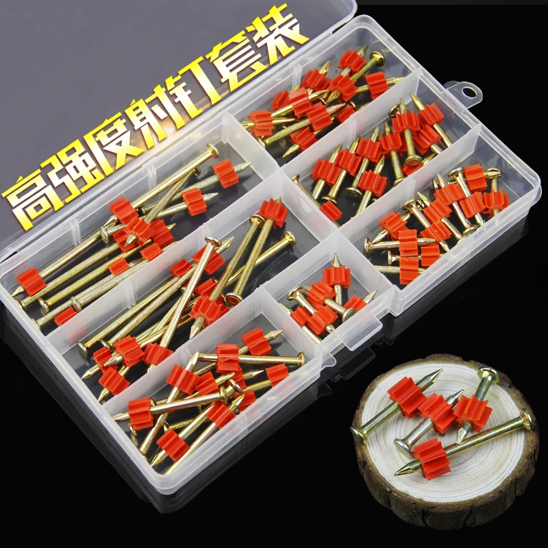 

free shipping one set High intensity shoot nail cement nail wall nails woodworking nail 22mm-62mm