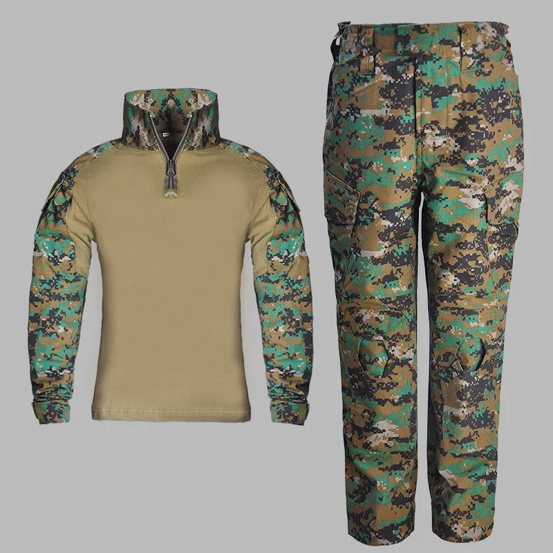 

Children's Camouflage Training Clothes Suit Kids Outdoor Field Camping Hunting Military Combat Uniform Tactical Shirt Pants