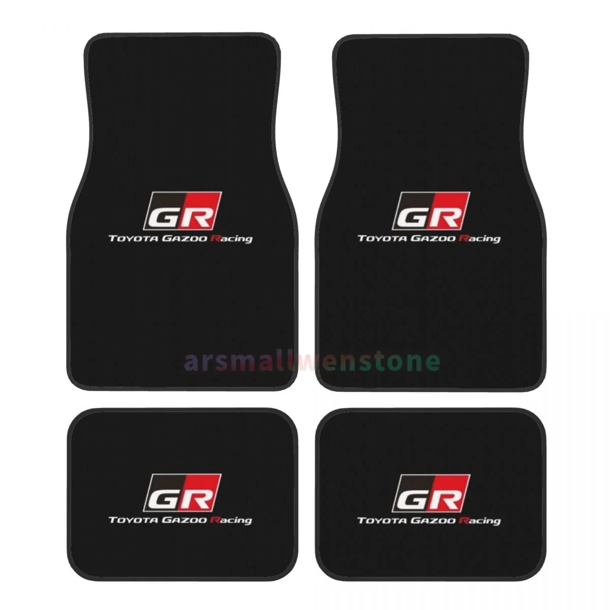 

Gazoo Racing Car Floormat Сверхмощные передние и задние резиновые коврики для защиты пола, подходят для большинства автомобилей