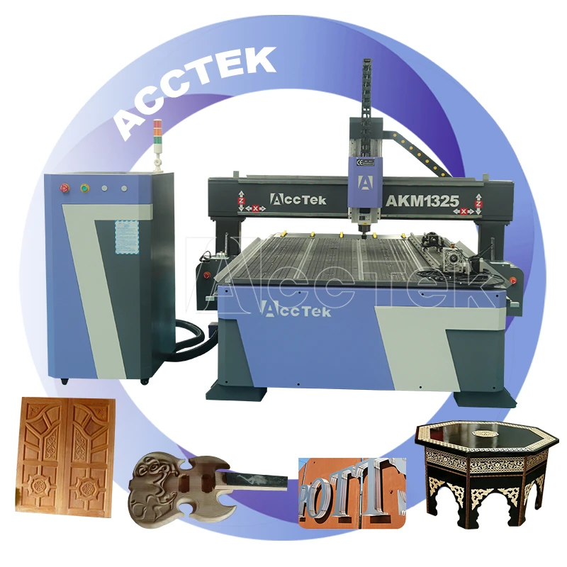 

AccTek 1325 4 Axis CNC Router Rotary Furniture Woodwork Wood Carving Machine Working Kitchen Cabinet Making Machines