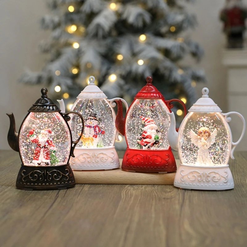 

Multifunction Christmas Water Kettle Water Injections Sequins Wind Light Christmas Lover and Gift Giving