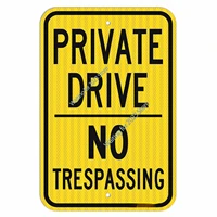 private driving signs no trespassing signs indoor and outdoor use easy to install water resistant durable ink metal