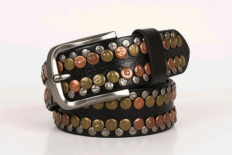 

high quality luxury 2023 brand real new style fashion,men 100% Real cowhide buckle belt.brand genuine leather rivet belts,punk c