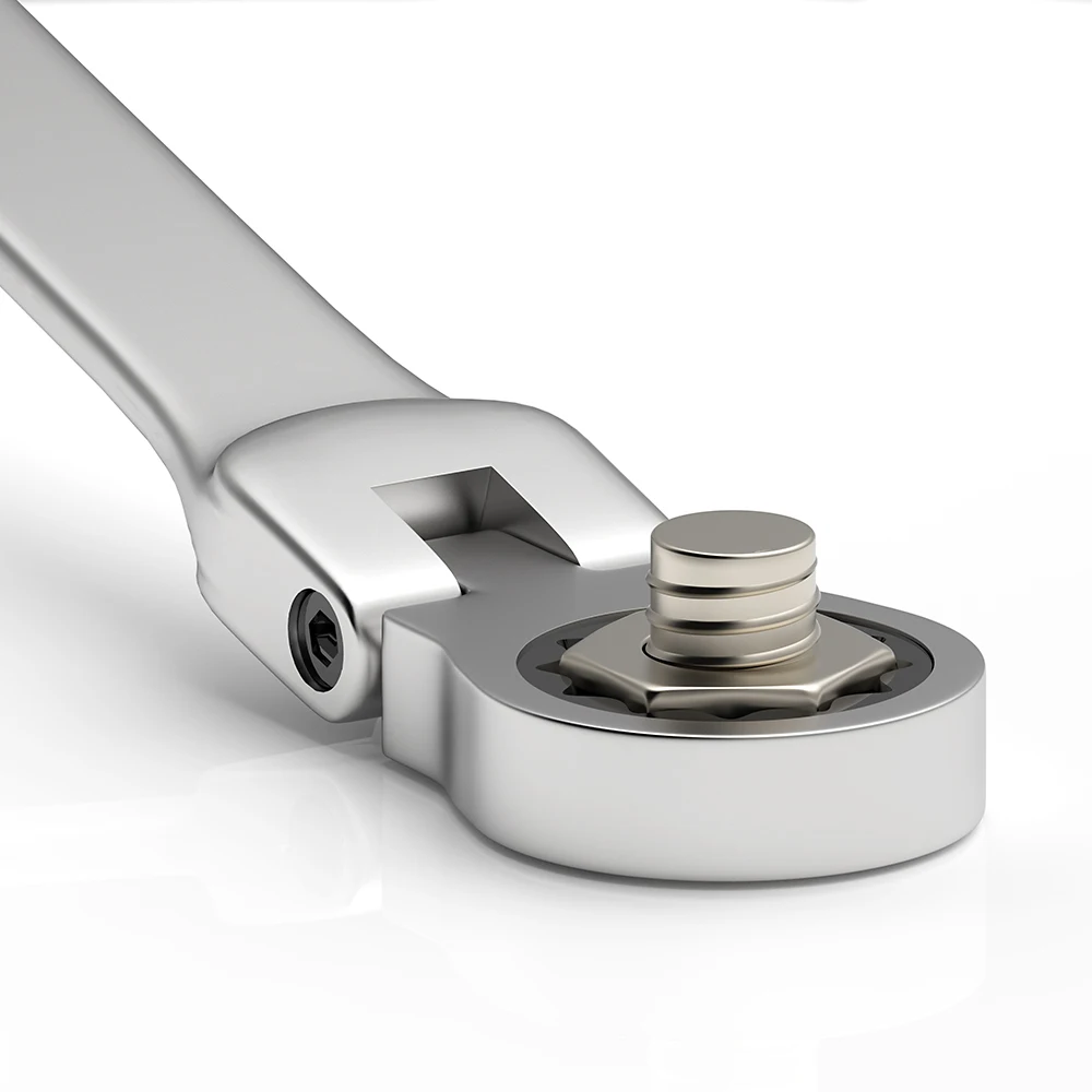 Комбинированный ключ с трещоткой и гибкой головкой метрический 1 шт. 6-24 мм 72 зубца