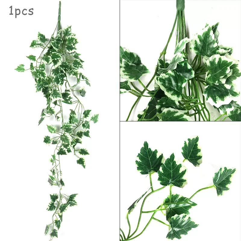 

Hiedra Artificial Plants Green Leaves Ivy Leaf Garland Fake Foliage Wedding Jungle Party Home Garden Wall Hanging Decor