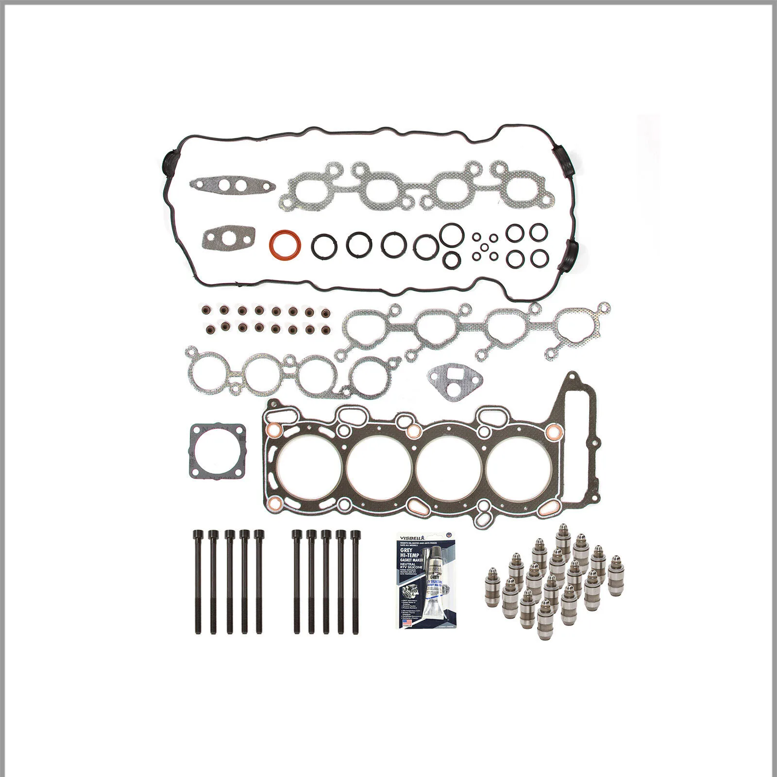 

Head Gasket Set Bolts Lifters Fit 91-94 Infiniti G20 Nissan Sentra NX SR20DE