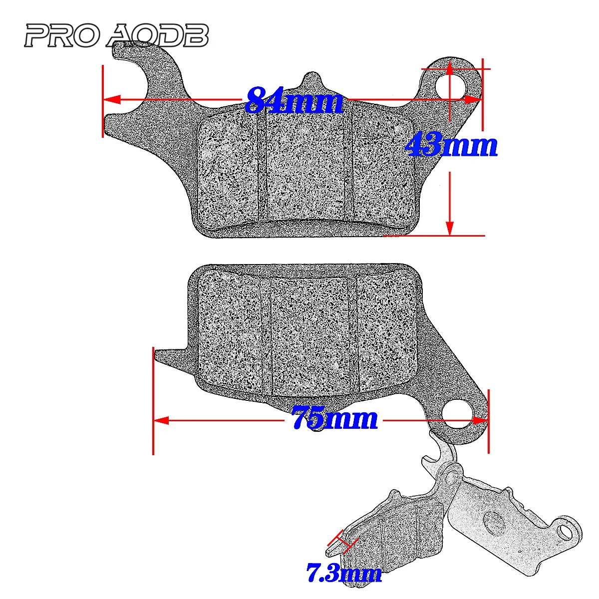 Оригинальная передняя тормозная колодка для скутера мотоцикла HONDA DUNK DIO110 LEAD 125