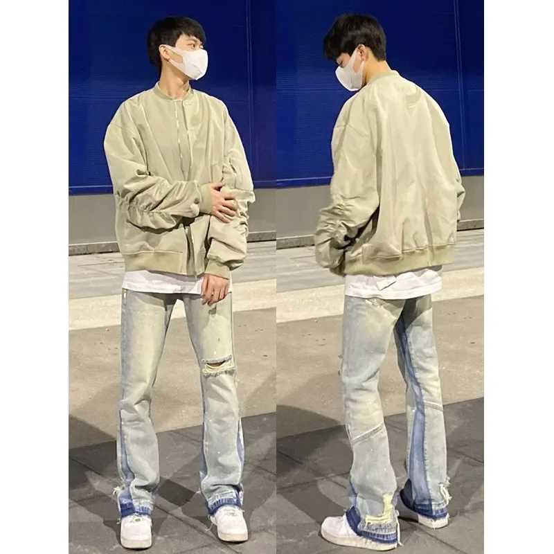 Новая винтажная стильная американская куртка-пилот-истребитель мужская