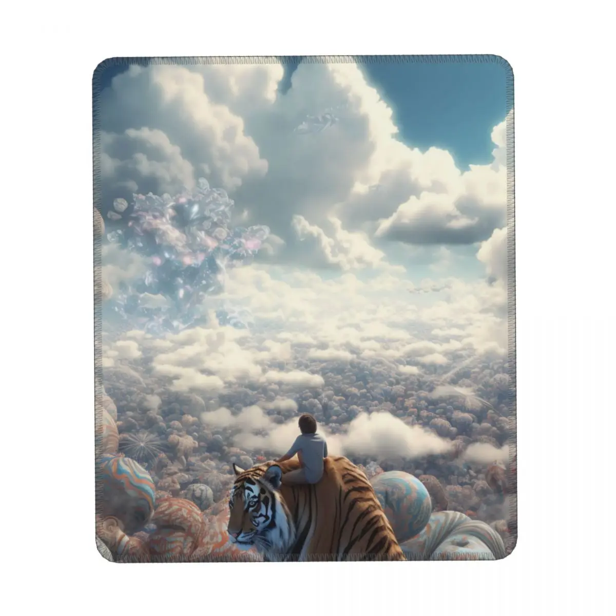 

Tiger Vertical Print Mouse Pad Cinematic Stunning Kawaii Rubber Mousepad Anti-Slip Vintage Desk Mouse Pads