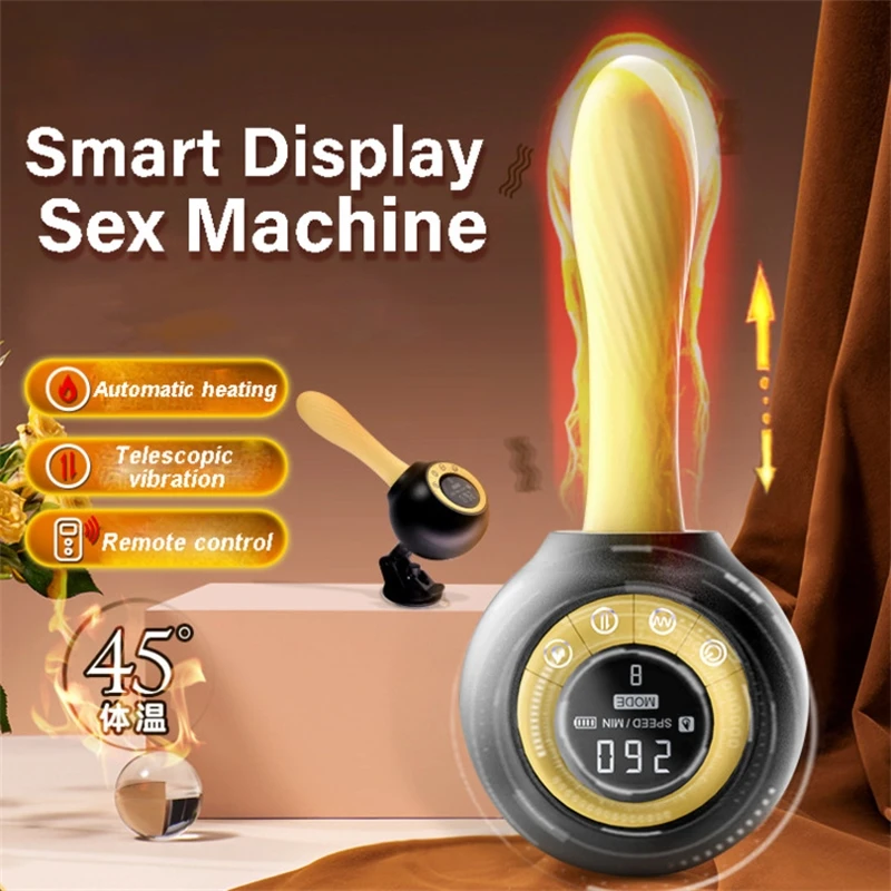 

Smart Display Sex Machine Wireless Remote Machine heating Telescopic Dildos Vibrators Masturbation Pumping Sex Toy For Woman