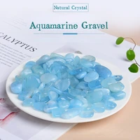 natural stone aquamarine gravel aromatherapy stone beads fish tank stone for buddha demagnetizing stone crystal gravel wholesale
