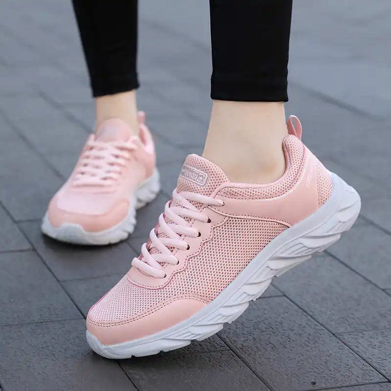 

Sneakers Sport Woman Running Breath Running Shoes Low-Priced Sports Shoes Heightening Woman Sneakers Without Laces Punk Tennis