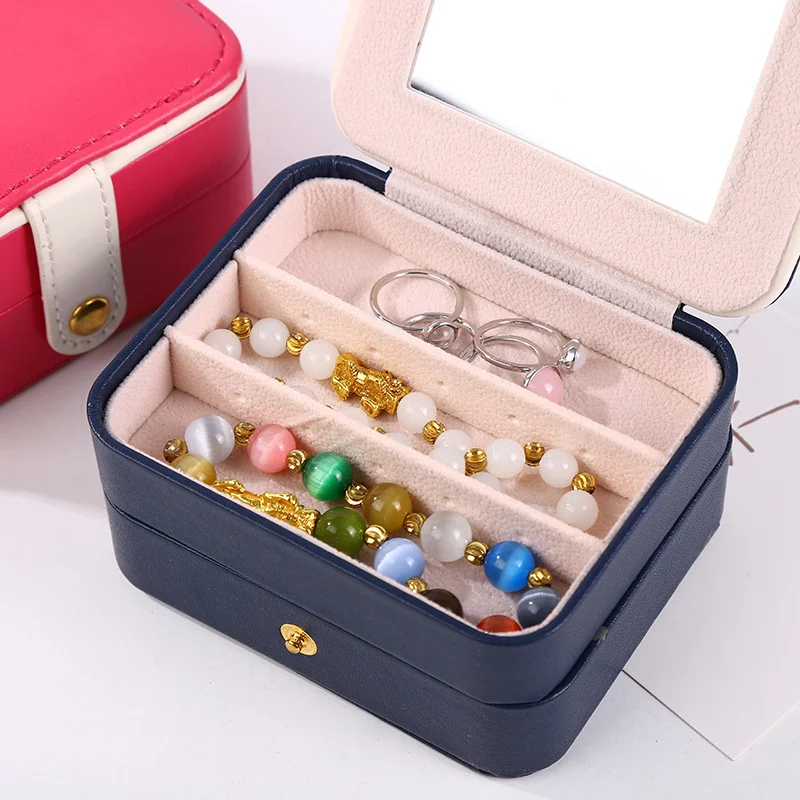 Clamshell jewelry packaging Ring necklace earrings Stud storage box 3 colors fashion charming jewellery box organizers storage
