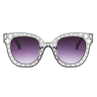 retro oversize mosaic star sunglasses women 2022 cute sexy model catwalk style sun glasses ladies fashion decoration eyewears u