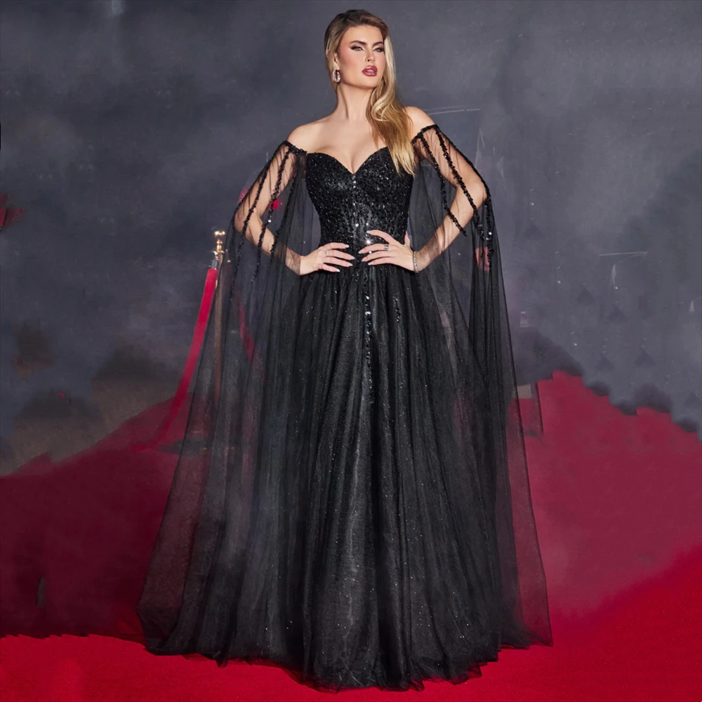 

Elegant Dresses for Women Evening Dress 2023 Luxury Robe Prom Gown Formal Party Long Suitable Request Occasion Wedding Women's