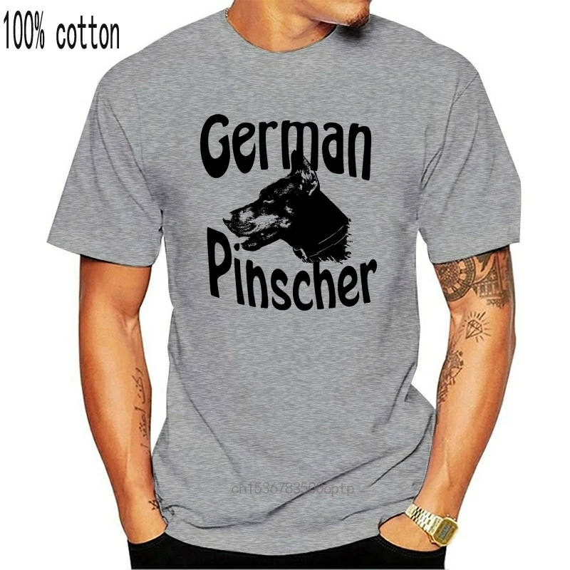 

T Shirt Mens Womens Child's German Pinscher Dog Puppy Pet Doberman Pinscher Print Round Neck Man
