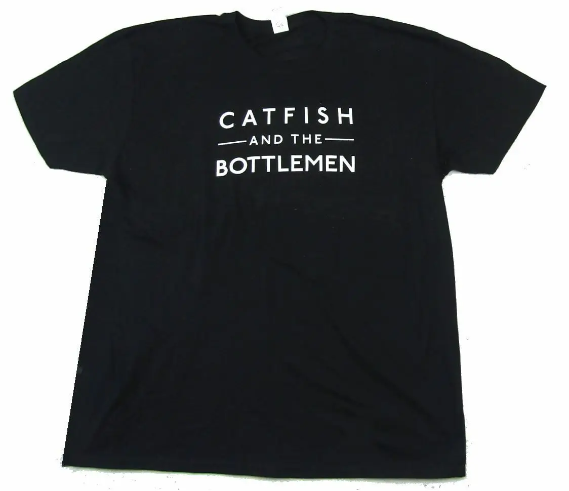 

Catfish & The Bottlemen White Logo 2017 Tour Black T-Shirt NEW