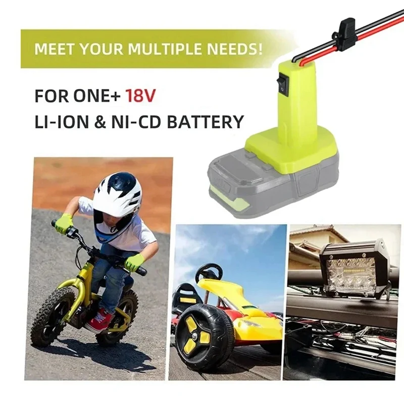 Адаптер Power Wheels для батареи Ryobi 18 В с предохранителем адаптер сделай сам Nimh/Nicd/Li-Ion