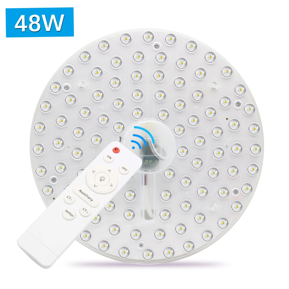 Led ceiling Light Replacement Module 48W Dimmable LED Light Board 220V Round Led Panel Module Lamp For Indoor Ceiling Lights
