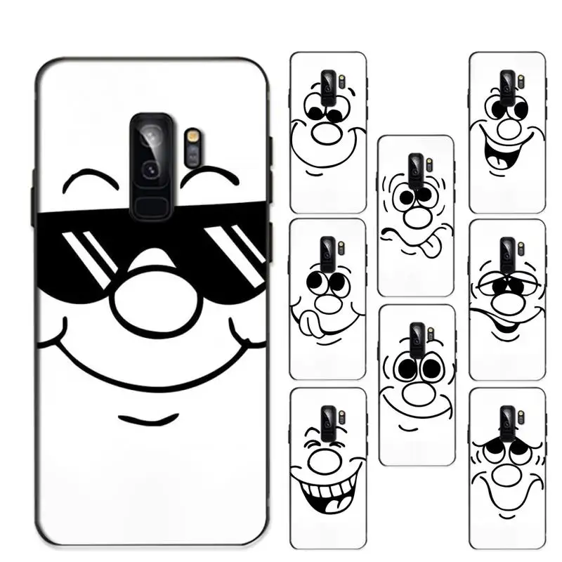 

Cartoon Emotions Phone Case for Samsung S20 lite S21 S10 S9 plus for Redmi Note8 9pro for Huawei Y6 cover