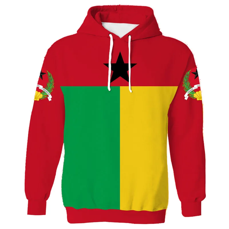 Guinea Bissau Hoodie Diy Free Custom Name Gnb Sweatshirt Nation Flag Country Gw Republic Guinee College Print Photo Clothes