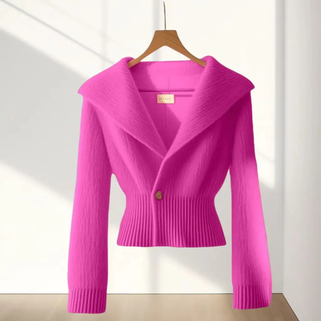 Xiaoxiangfeng вязаный топ женский осенне-зимний новый стиль элитный дизайн Sense ниша с