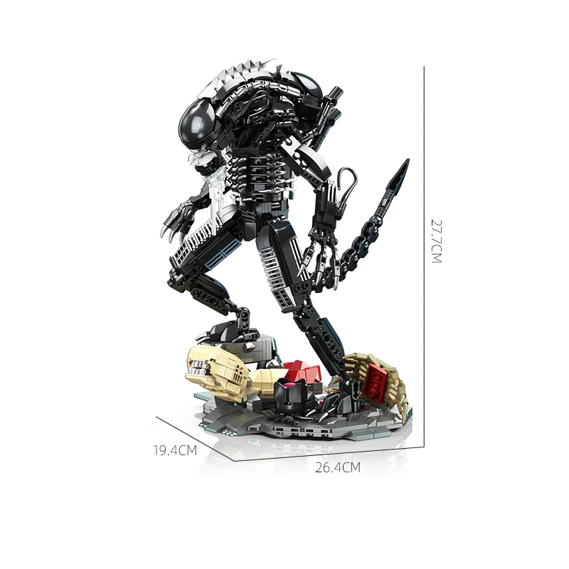 Новинка JJ9154 882 шт. MOC креативный конструктор инопланетянин модель мутант кирпичи