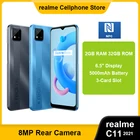 Realme C11 смартфон с 5,5-дюймовым дисплеем, ОЗУ 2 Гб, ПЗУ 32 ГБ, 2021 мАч