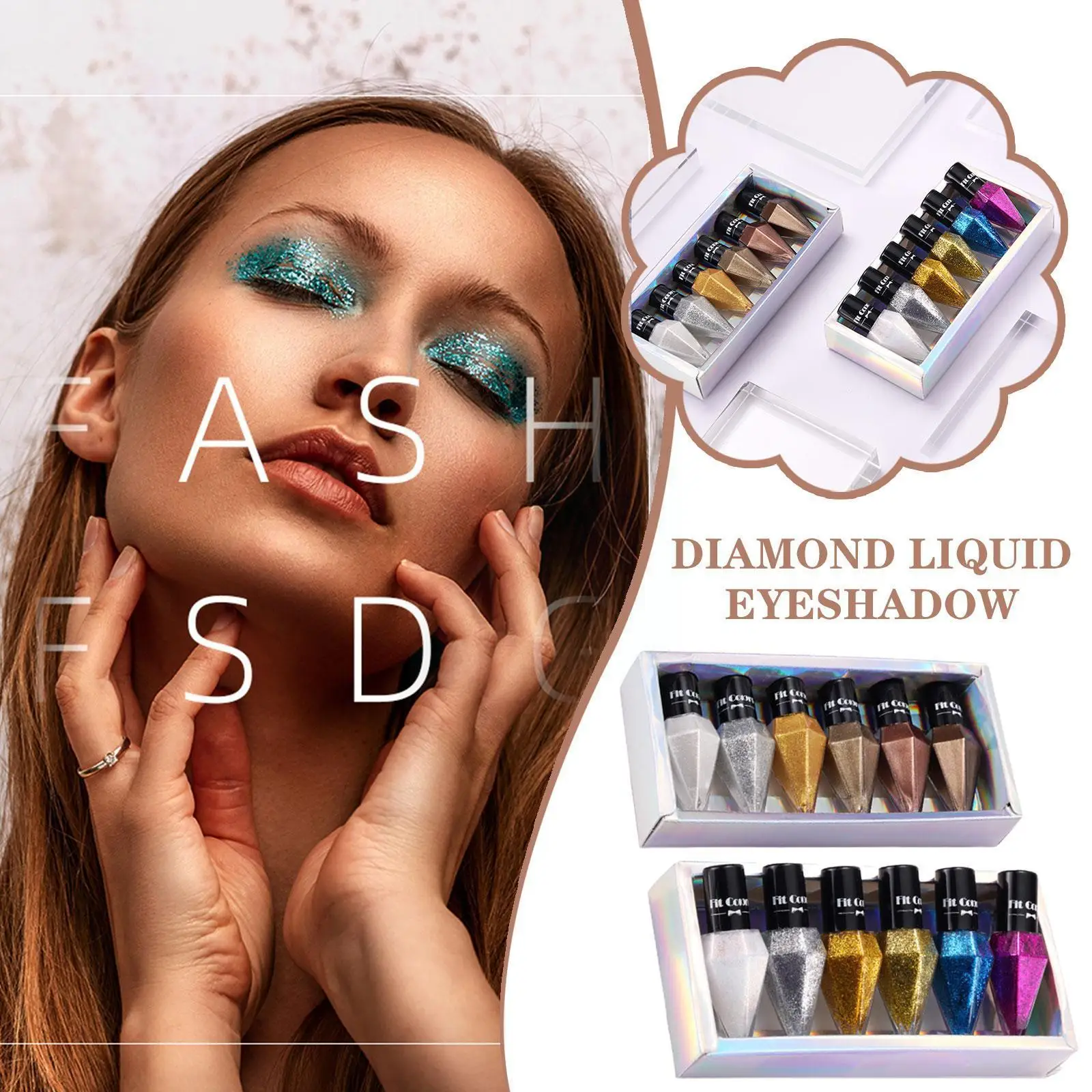 

Fit Colors High Quality Eyeshadow Chameleon Liquid Eye Easy To Makeup Apply Diamond Cosmetic Shiny Gloss Multichrome Shadow J8U6