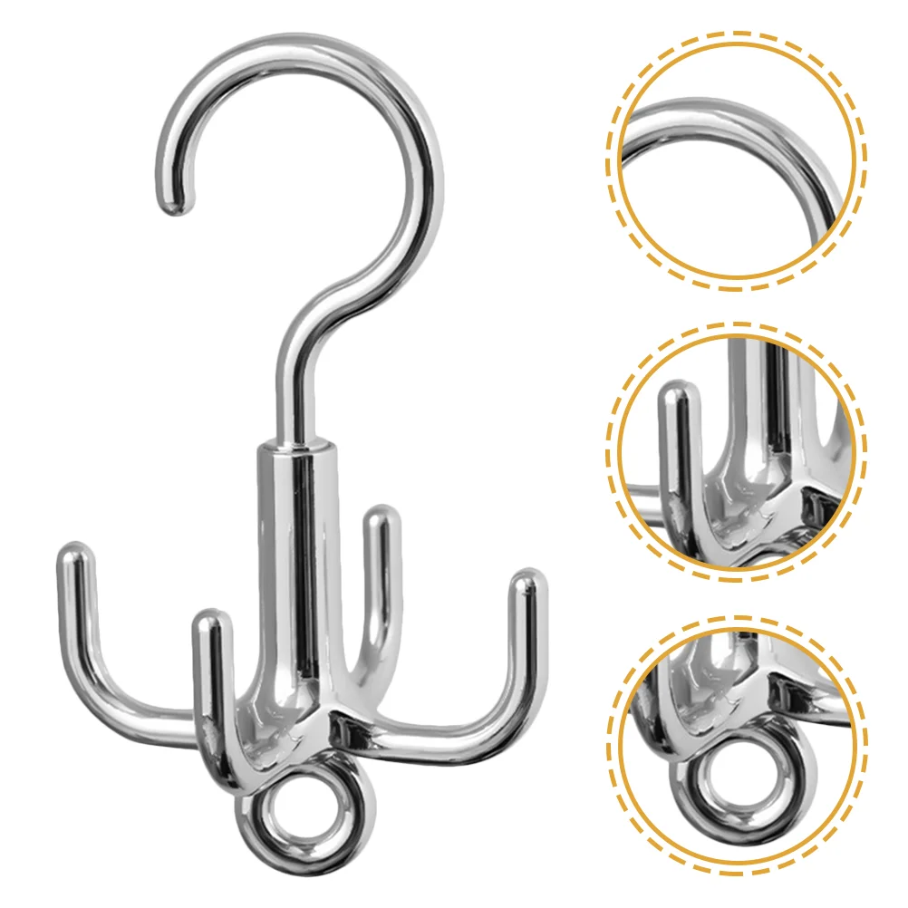 

Convenient Closet Multipurpose Rotation purse hanger Scarf Rotary Hook 4-Claw Rotary Hanger Bag Hook Tie Rotary Hanger