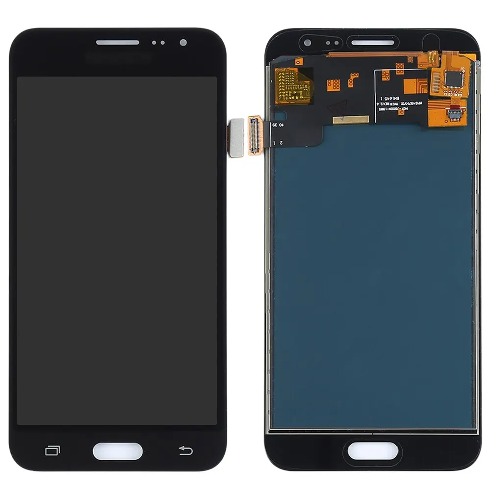 Дисплей (экран) в сборе с тачскрином для Samsung Galaxy J320 (J3 2016) синий/черный (TFT