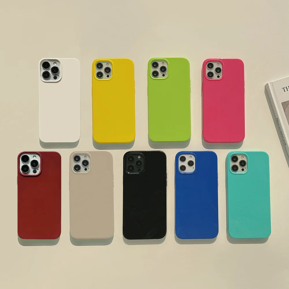 

Твердый флуоресцентный силиконовый чехол 12pro Max для Apple Phone 11, подходит для iPhone 13, подходит для 14 утолщенных чехлов X/8/XR