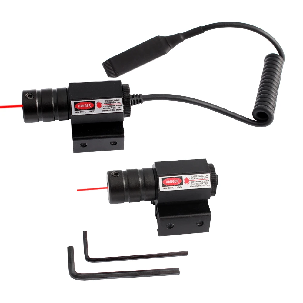 

with Battery Red Dot Laser Sight for Picatinny and Rifle with 635-655nm Adjustable 11mm/20mm Picatinny/Weaver Mount Hunting