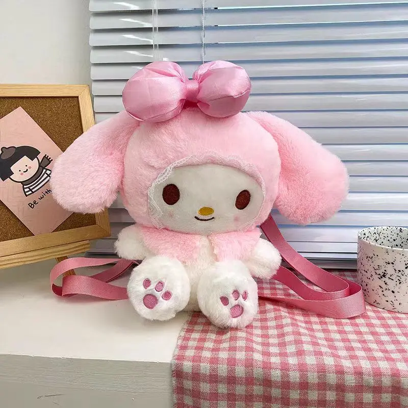 Милый Плюшевый Рюкзак Sanrio Melody 22 см милые мягкие игрушки-животные куклы плюшевая