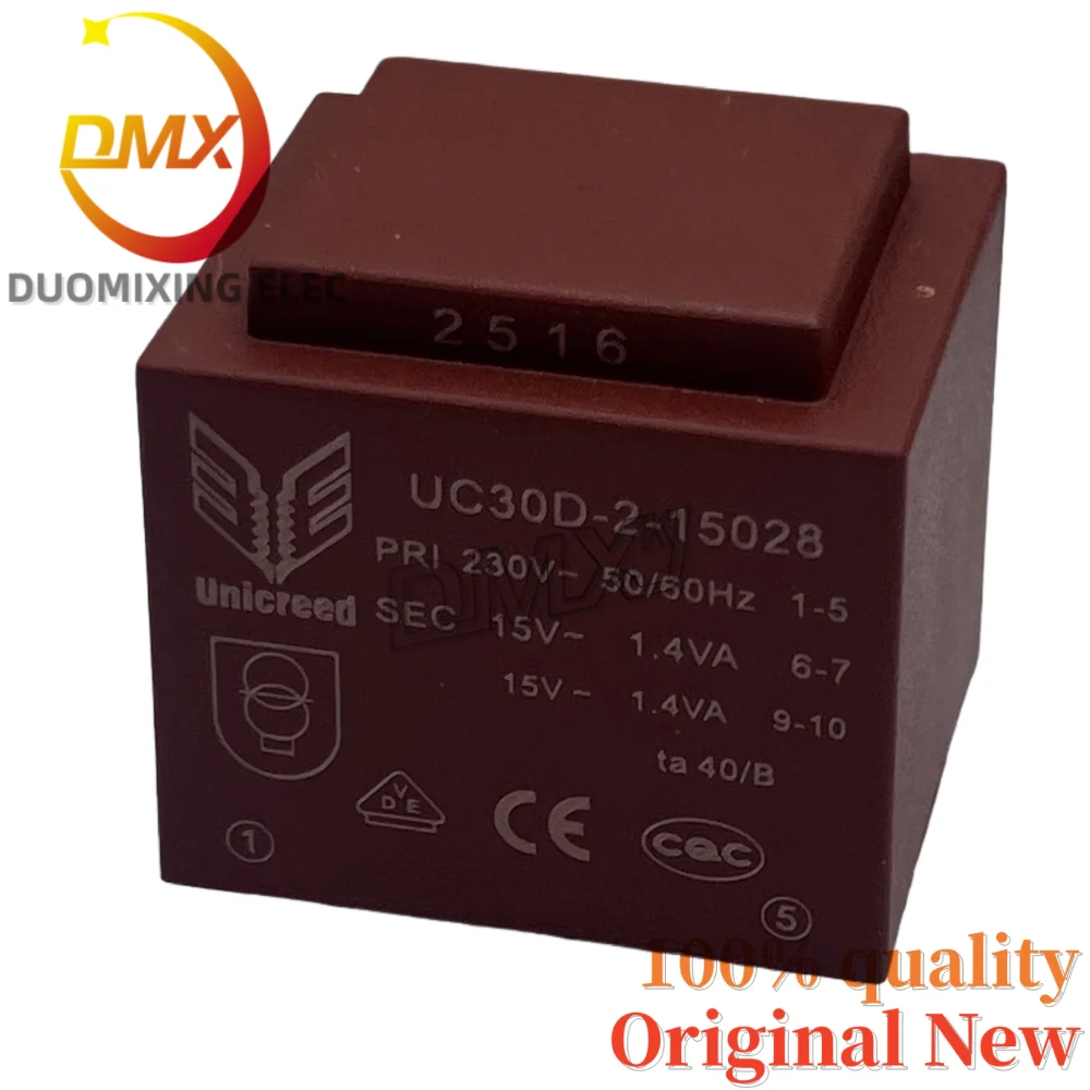 Фото 2 шт./лот, 100% новый трансформатор UC30D-2-15028 PRI230V ~ 50/60 Гц SEC 15 В ~ 1,4 ВА ta40/B инкапсулированный трансформатор №1