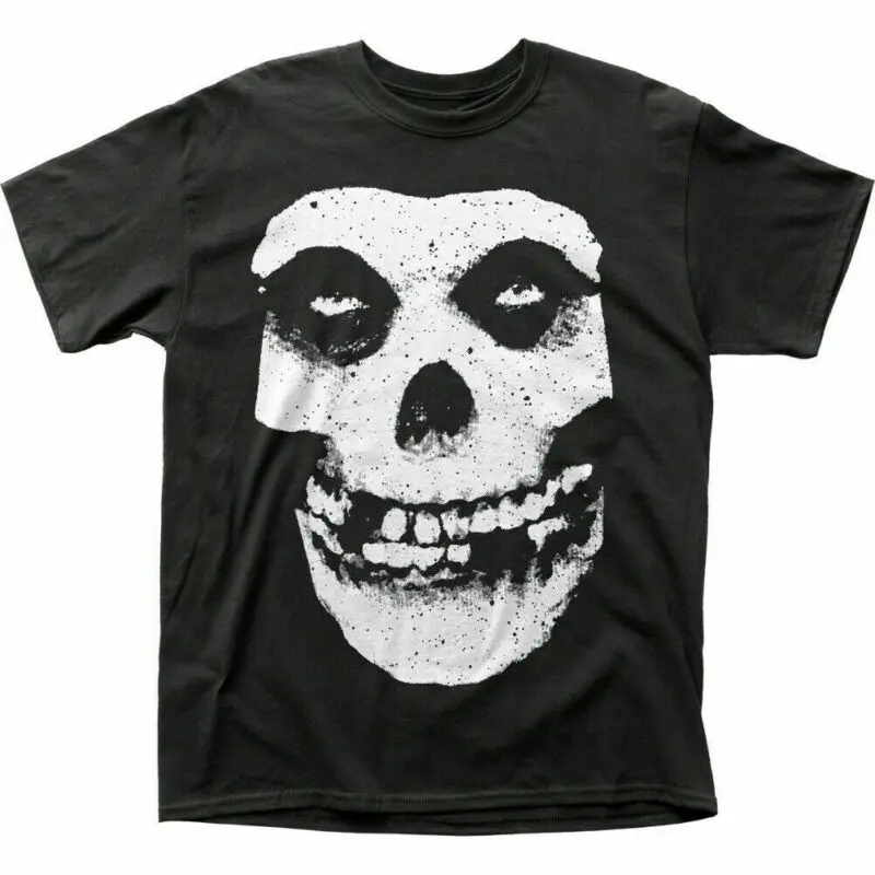 

Misfits Skull & Logo T Shirt Mens Licensed Rock N Roll Retro Band Tee New Black