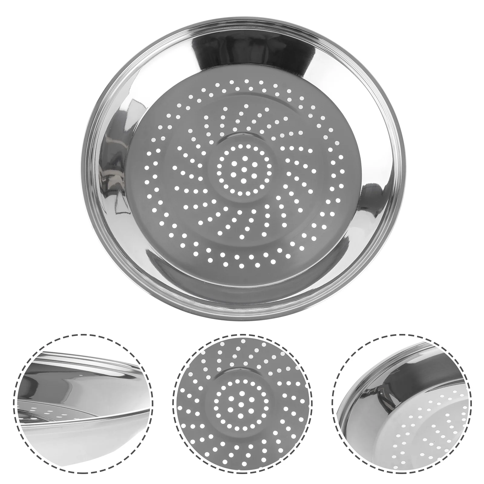 

Steamer Basket Pot Steaming Rack Fryer Airmetal Cooking Insert Replacement Part Accessories Vegetable Cookware Mesh Round Veggie