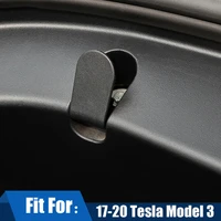 2pcs for tesla model 3 2017 2020 auto front trunk hook up car storage pendant hooks clips decor black car interior accessories