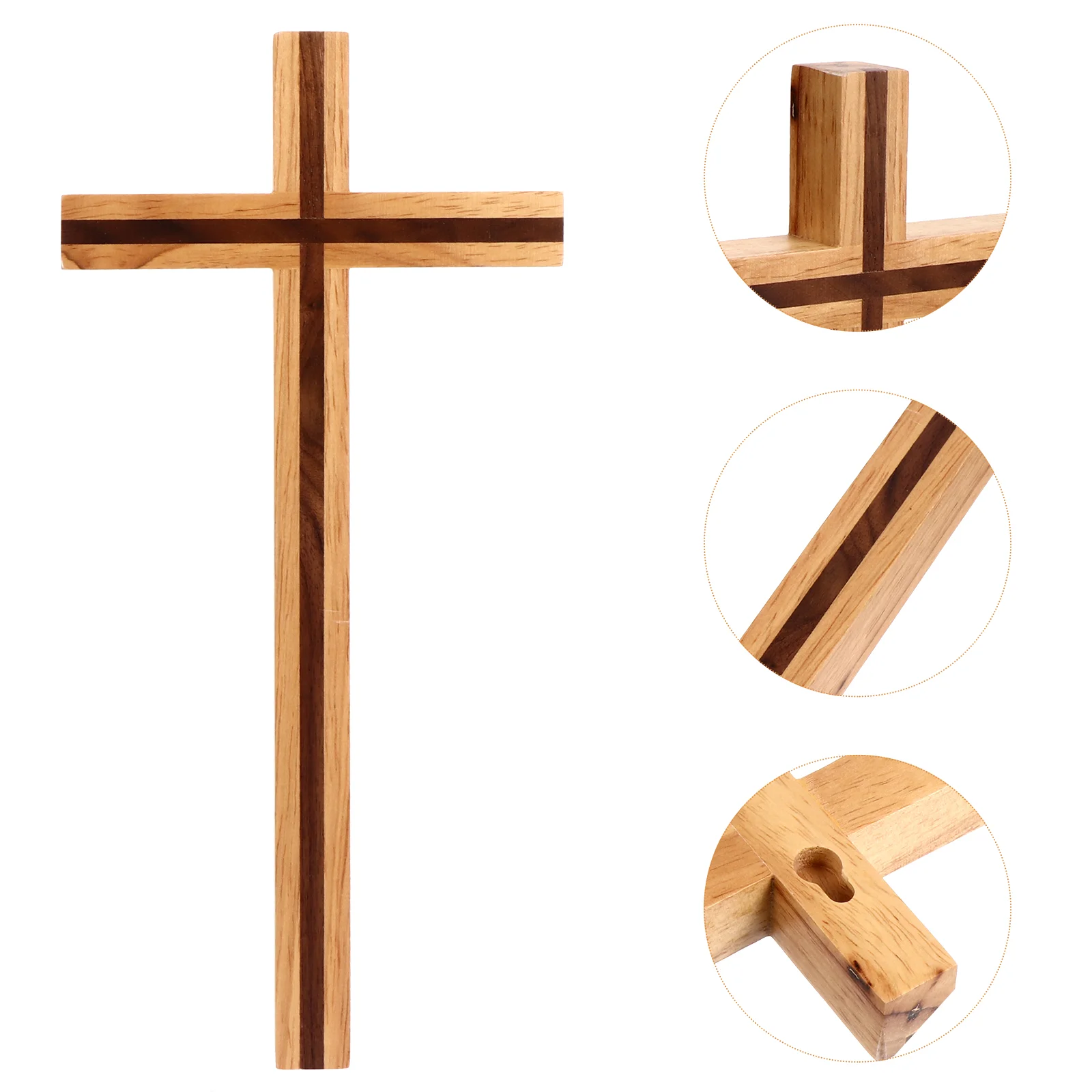 

Cross Delicate Wooden Rustic Home Decor Sculpture Solid Wedding Table Decorations