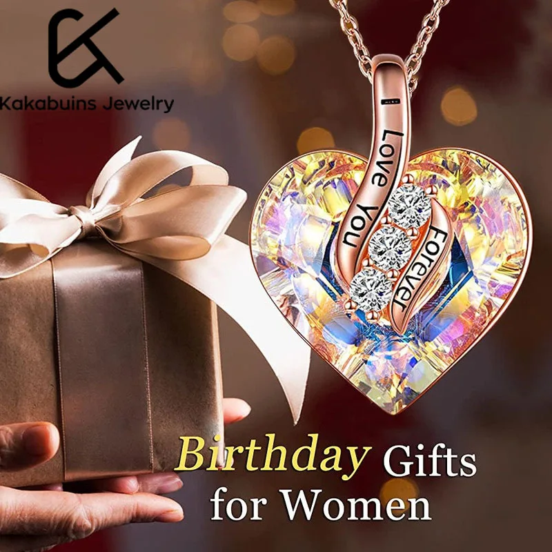 Элегантное классическое модное женское ожерелье в форме сердца красочное