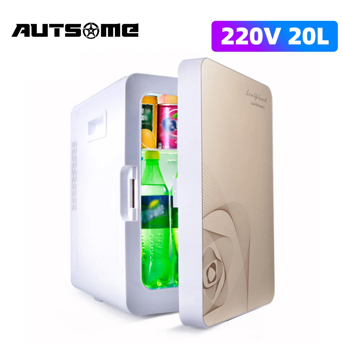 

Portable Freezer Fridge 12/24/220V 45W Compact Small Refrigerator Cooler for Vehicle Car Truck Van RV Outdoor Camping Picnic