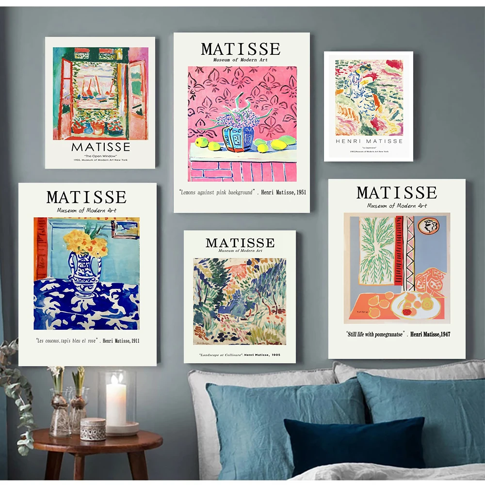 

Vintage Henri Matisse Posters and Prints Abstract Landscape Wall Art Vintage Canvas Oil Painting for Living Room Home Decor