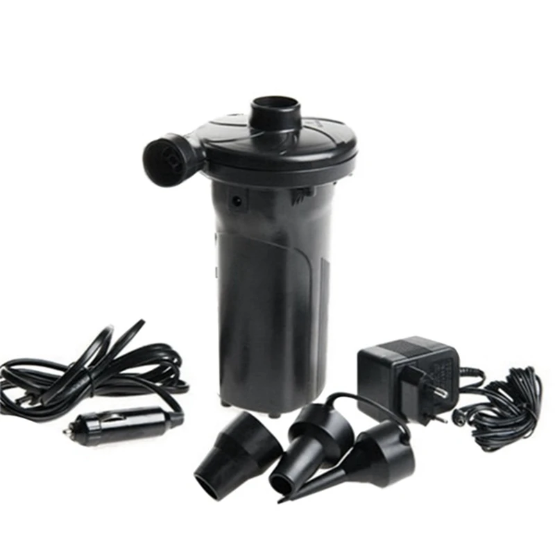 

Electric Rechargeable Battery Inflator Pum Inflator Pump + Nozzle Interface Tire Kayak Inflatable Boat Inflator Pum EU Plug