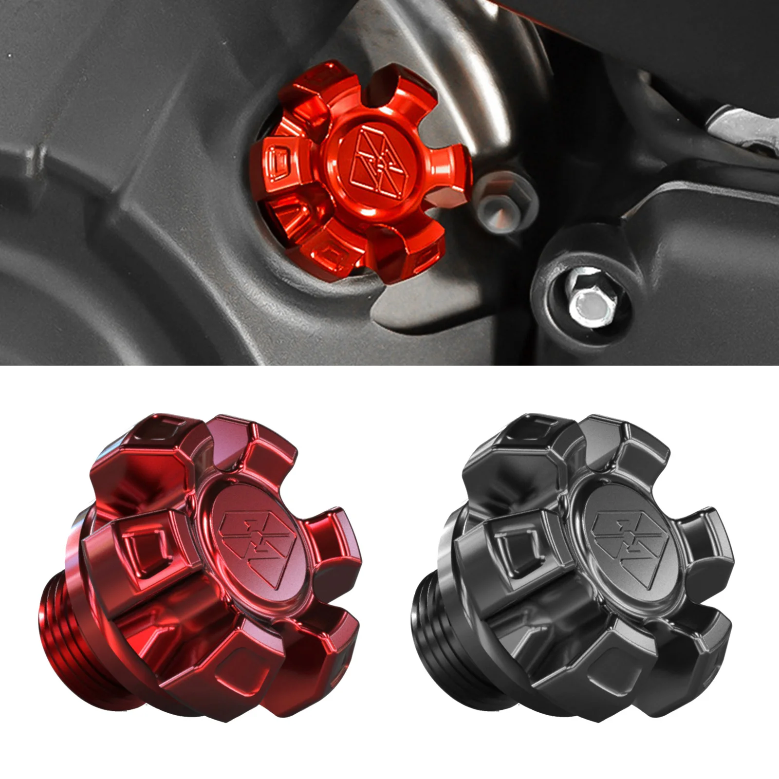 

Motorcycle Crankcase Cap Engine Oil Cap Screw Filler Cover Engine Oil Plug For Suzuki Honda Kawasaki VOGE Benelli