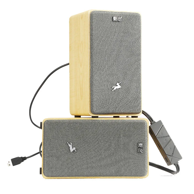 

New log bluetooth speaker HIFI sound quality computer TV high-quality home office portable subwoofer supports TF card, FM radio