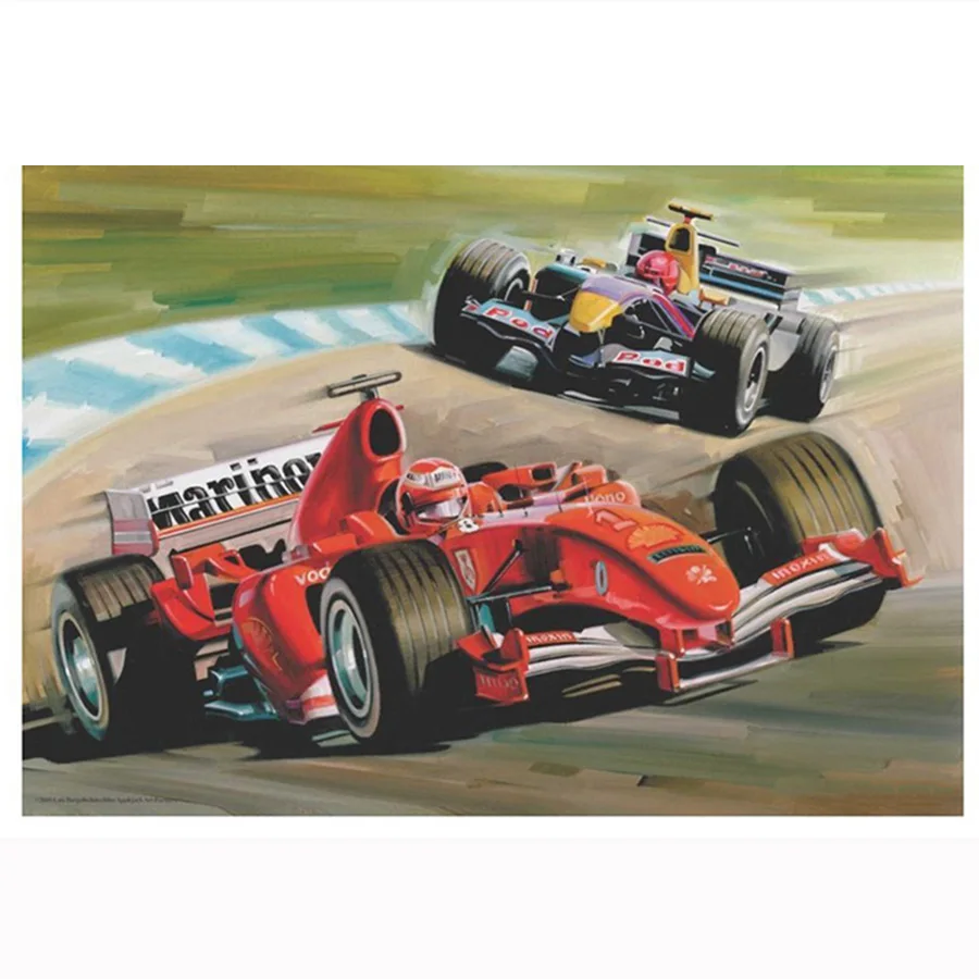 

5D DIY алмазная живопись Макс. Гонки полная квадратная искусственная вышивка наборы для вышивки крестиком F1 формула 1 гоночный автомобиль