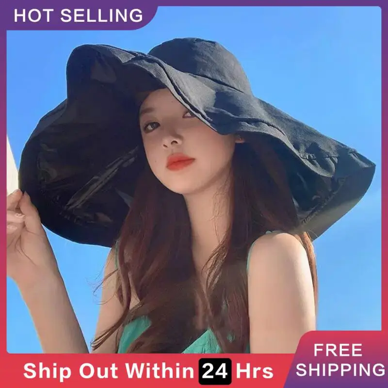 

Панама женская складная с широкими полями и защитой от УФ-лучей