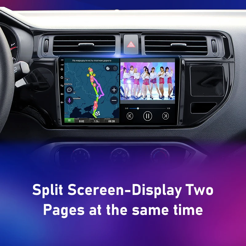 android 11 2 din for kia rio 2011 2015 car radio multimedia video player gps navigation mp5 dvd speakers stereo audio carplay 9 free global shipping
